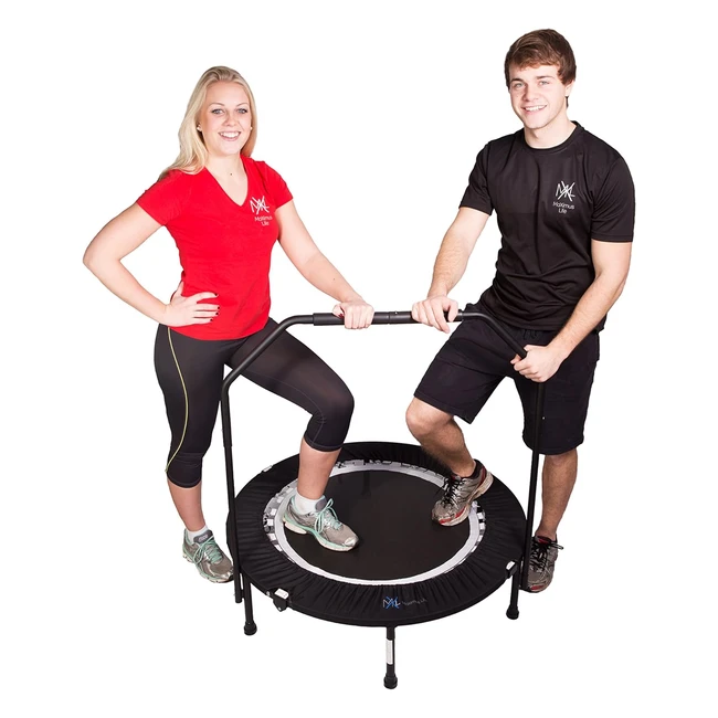 Maximus Bounce Burn Folding Indoor Mini Trampoline Rebounder for Adults - Get Fit, Lose Weight - New 2023 Model