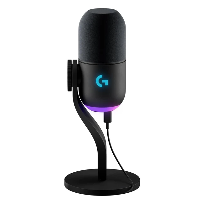 Microphone Gaming Logitech G Yeti GX RVB Dynamique USB - Streaming PC/Mac - Noir