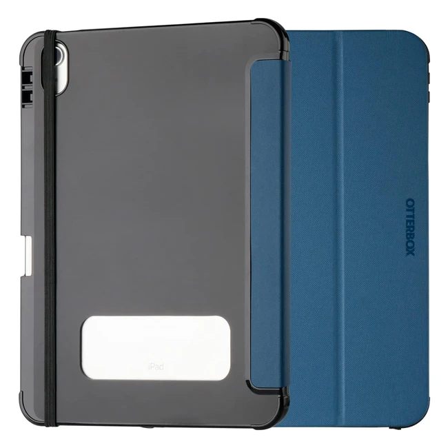 Otterbox React Folio Hülle für iPad 10.9 10. Gen. 2022 - Sturzsichere, ultradünne Schutzhülle in Blau