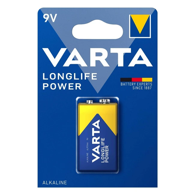 Batterie Varta High Energy 6LR61 Eblock 9V - Longue Dure