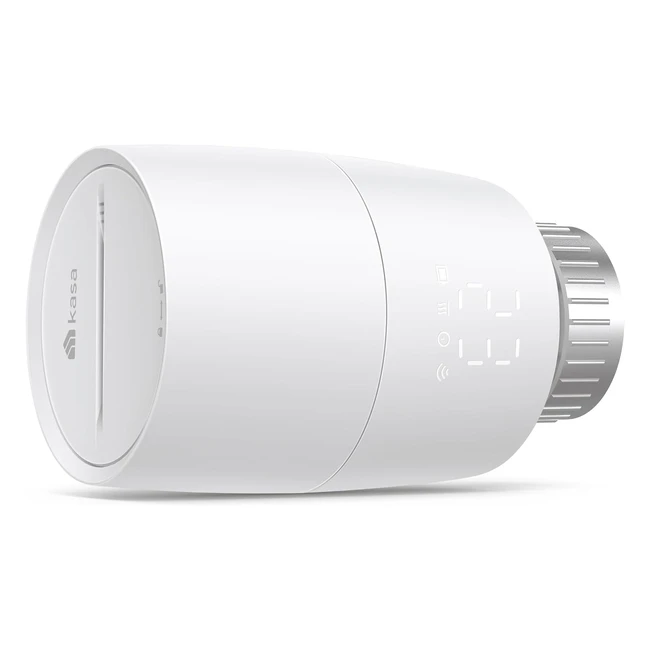 TPLink Kasa KE100 Smartes Heizkörperthermostat Zubehör Energiesparen Zeitplan Steuerung per App Alexa und Google Assistant Hub erforderlich Weiß 566 x 565 x 8393 mm