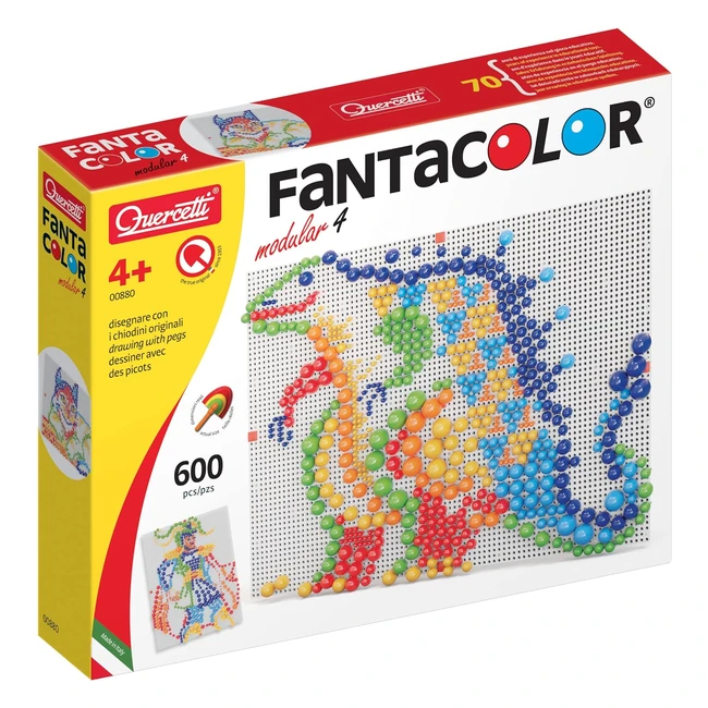 Quercetti 0880 Fantacolor Modular 4 - Jeu de mosaques cratif