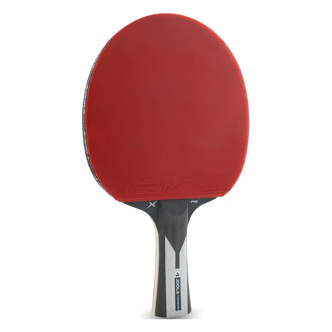 Raquette de tennis de table Joola Carbon X Pro ITTF approuvée pour compétition - Batte de pingpong noire/grise - Éponge 20 mm