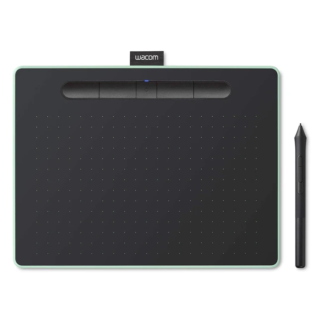 Wacom Intuos M Pistachio Bluetooth Pen Tablet - Wireless Graphic Tablet for Pain