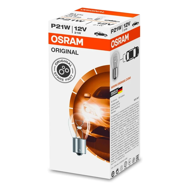 Lampe clignotante Osram 7506 original P21W - Boîte de 10 pièces