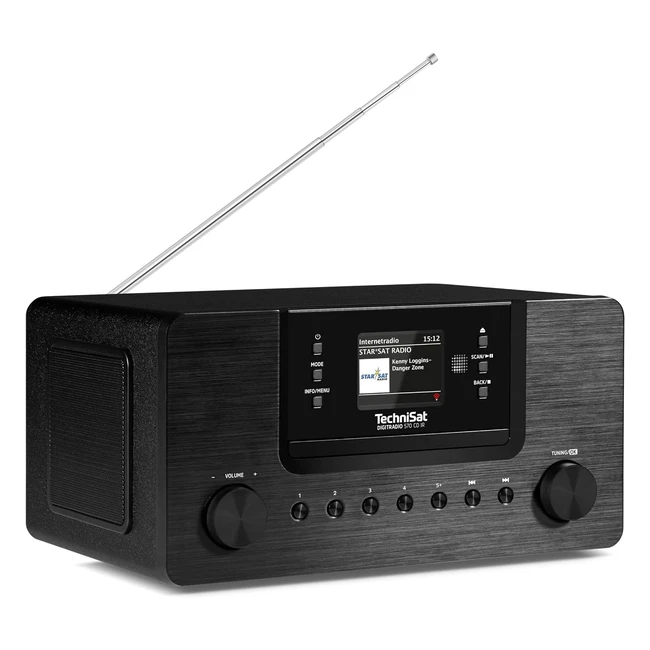 Technisat Digitradio 570 CD IR - Radio Internet DAB Stereo Lettore CD WLAN FM Bl