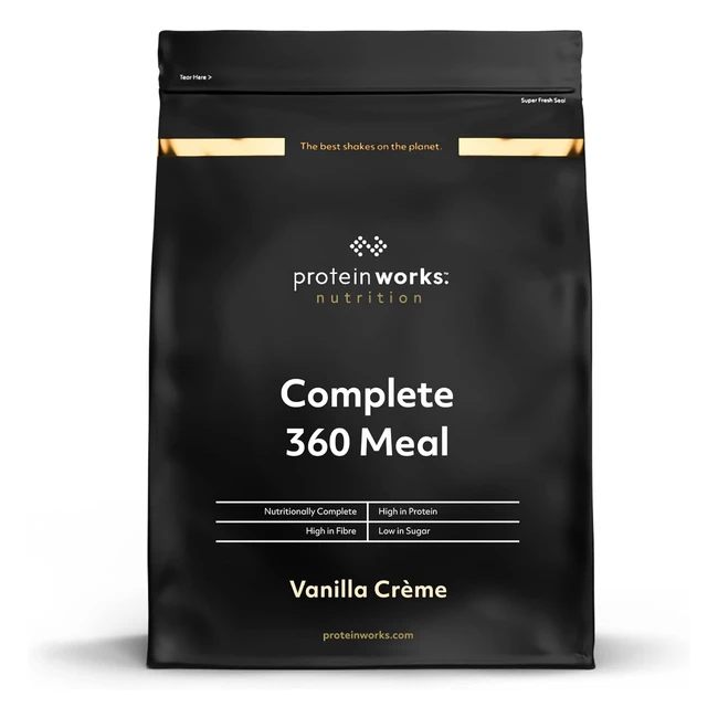 Protein Works Complete 360 Meal Shake - High Protein Meal, 5 Servings, Vanilla Crème