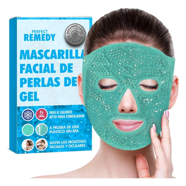 Máscara Gel Frío y Calor Reutilizable - Perfect Remedy - Ref. MSC-001 - Cuidado Facial Hombre y Mujer