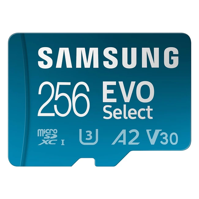 Samsung EVO Select MicroSD-Karte 256GB UHS-I U3 Full HD 130MB/s Lesen