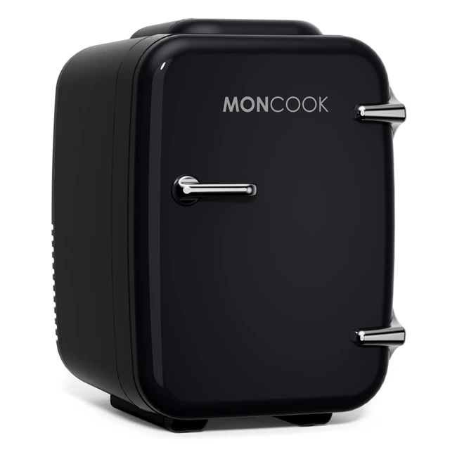 Moncook Mini Fridge for Bedrooms - Portable & Quiet - 4L - Thermoelectric Cooler and Warmer