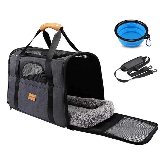 Morpilot Pet Carrier Bag - Portable Top Opening Removable Mat Breathable Mesh