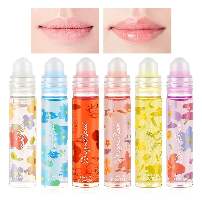 AOOWU Lip Gloss 6 Pcs - Lucidalabbra Trasparente Idratante - Lunga Durata - Labbra Secche e Screpolate - Lip Oil Set