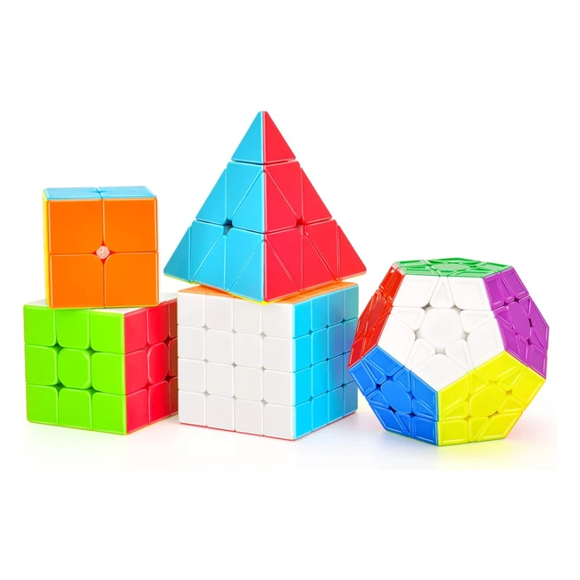 Cubo Magico Toyess Speed Cube Set 3x3 4x4 2x2 Megaminx Piramide - Regali di Nata