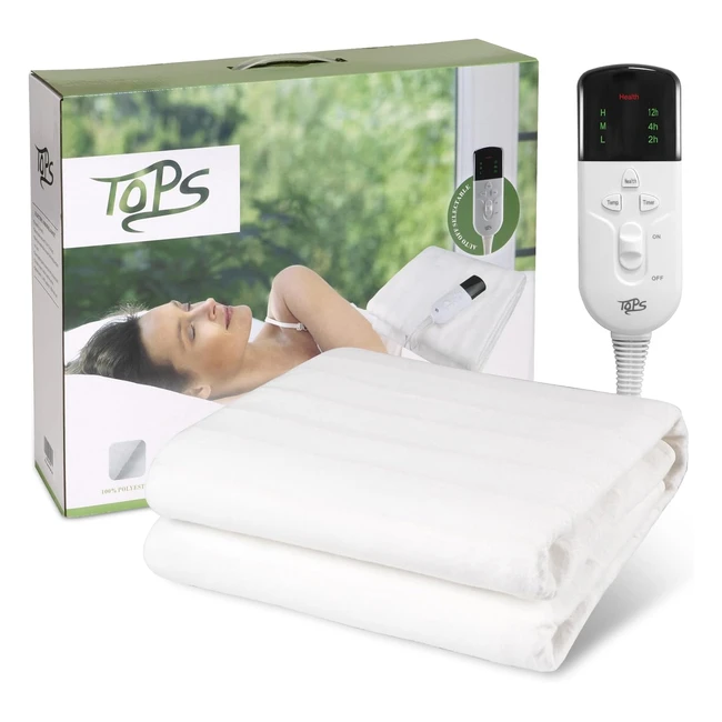 Super Cozy Electric Blanket - Double Heated Underblanket - 160 x 140cm - 3 Heat Settings - Autooff Timer - Overheat Protection