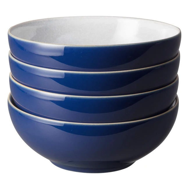 Denby Elements Dark Blue Cereal Bowl Set - 4 Piece - 405048907