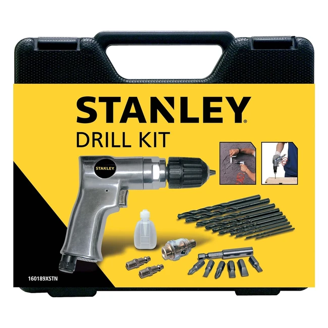 Perceuse pneumatique Stanley en coffret avec accessoires - 160189XSTN