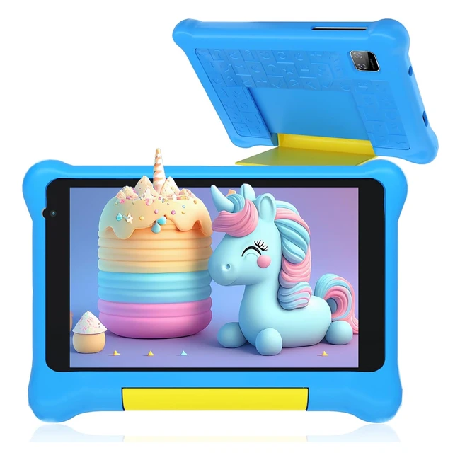 Tablette Enfants 7 Pouces Android 12 - GMS Certified - 2GB RAM 32GB ROM - Contrôle Parental - Bluetooth - Wifi - Éducative