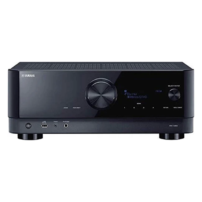 Amplificateur Yamaha RXV6A Noir avec Dolby Atmos, Fonctions Gaming et Systèmes Voice Control - Système Home Cinéma 7.2