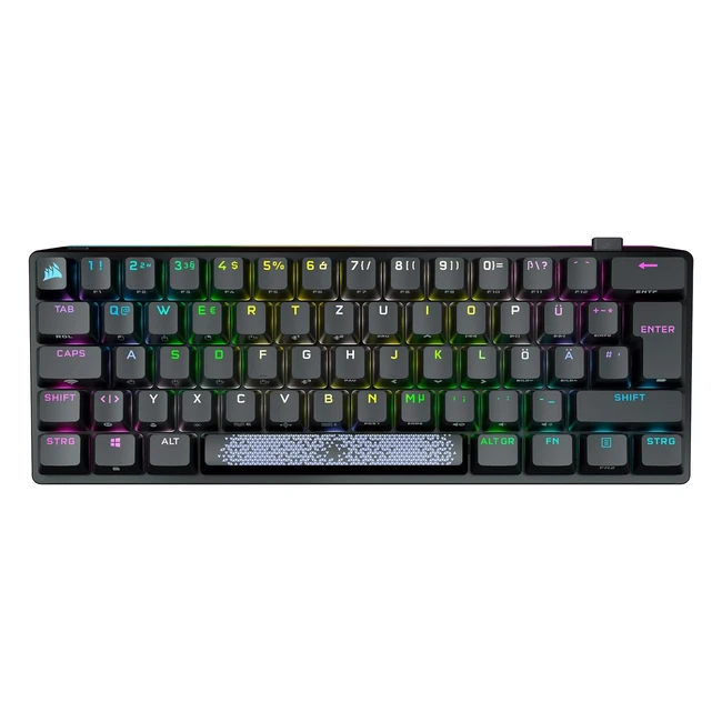 Corsair K70 Pro Mini Wireless RGB 60 Mech. Gaming Keyboard, Cherry MX Red, PBT Keycaps
