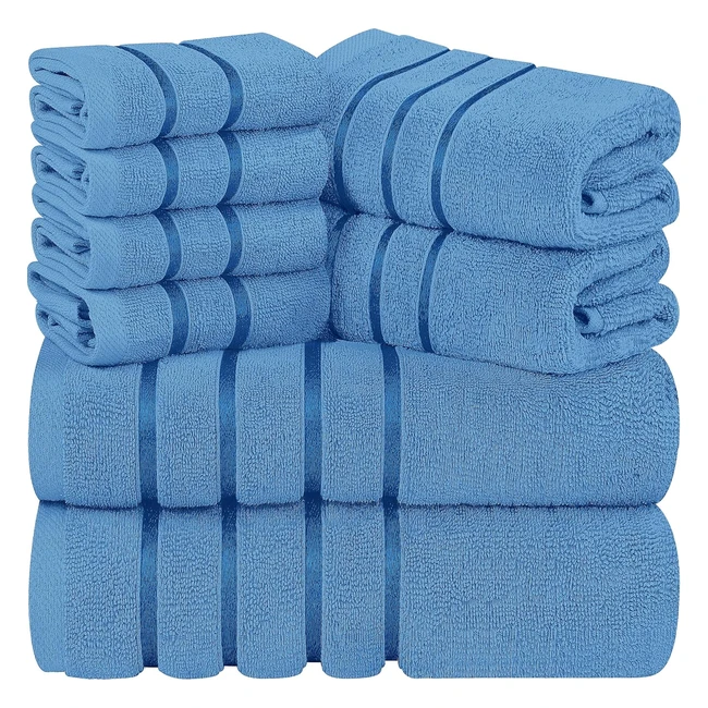 Utopia Towels Baumwollhandtuch-Set 2 Badetcher 2 Handtcher und 4 Waschlapp