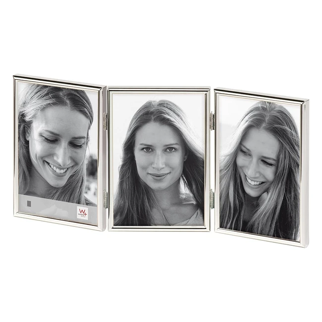 Walther Design Bilderrahmen Silber 3x 10x15 cm Chloe Portraitrahmen WD315S