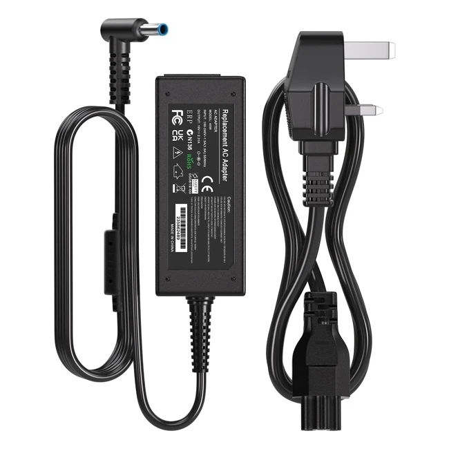 45W HP Laptop Charger for HP Laptop 195V 231A Power Supply - Stream 11 13 14 Pavilion 11 13 Chromebook 11 14 Spectre x360 x2 ProBook 430
