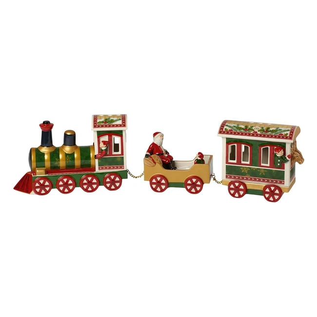 Figurine Villeroy & Boch Christmas Toys Memory en porcelaine - Nord Express - Multicolore