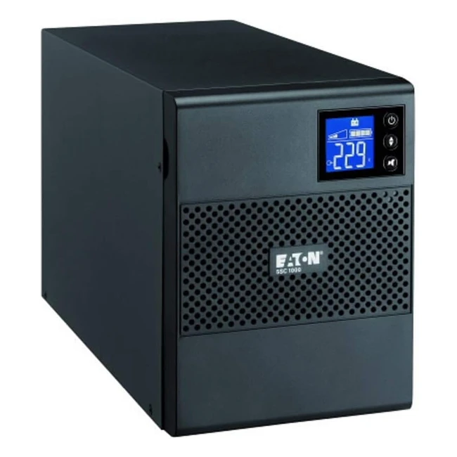 Eaton Onduleur 5SC 500 IEC Tour - Puissance 500VA - Régulation de tension AVR - UPS avec afficheur et interface USB - Noir