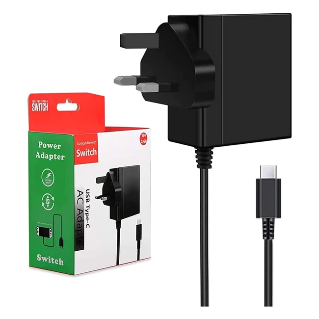 Echtpower Nintendo Switch Charger - Fast Charging 5ft USB-C Cable Supports TV 