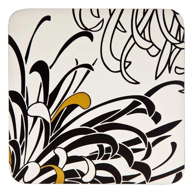 Denby Monsoon Chrysanthemum Cream Coasters - Set of 4  Cork Backed  Superior D