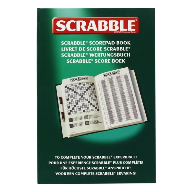 Livret de score Scrabble - Tout le nécessaire pour suivre les scores - Feuilles de score, crayon et comptelettres inclus
