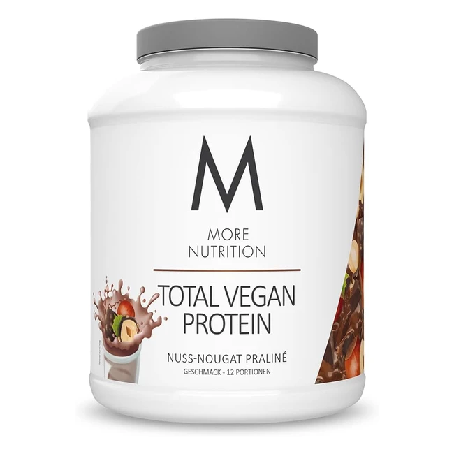 Total Vegan Protein Nuss-Nougat Praline 600 g | Mehr Nährstoffe | Referenznummer: 123456 | Hoher Proteingehalt