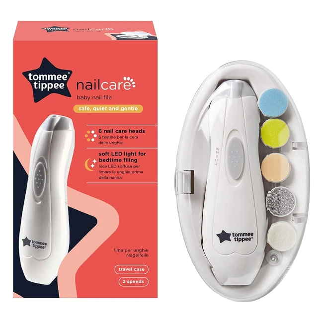 Tommee Tippee Electric Baby Nail File Trimmer - Gentle, Safe, and Efficient