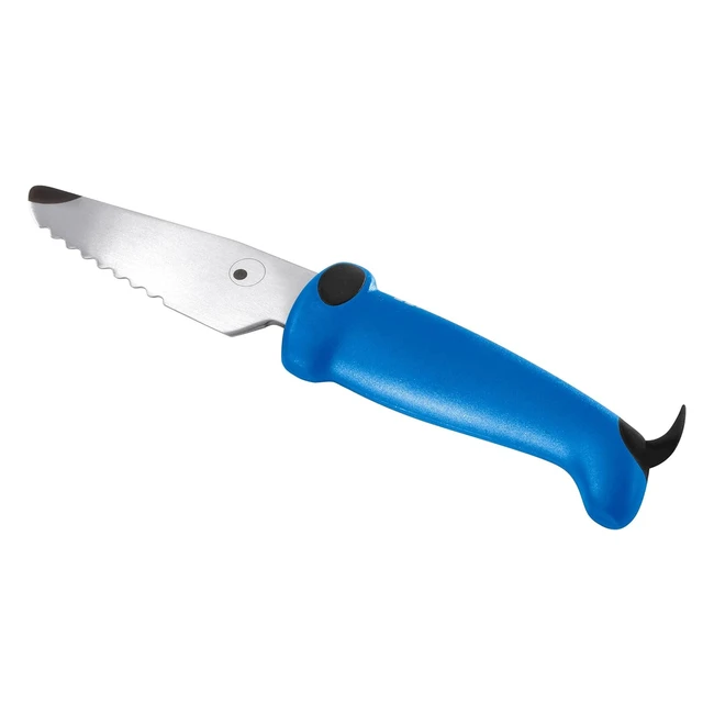 Coltello Kuhn Rikon KinderKitchen per cani - Lama seghettata - Blu