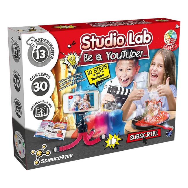 Science 4 You 919808004 Be a YouTuber Mixed Colours - Crazy Experiments, STEM Certified