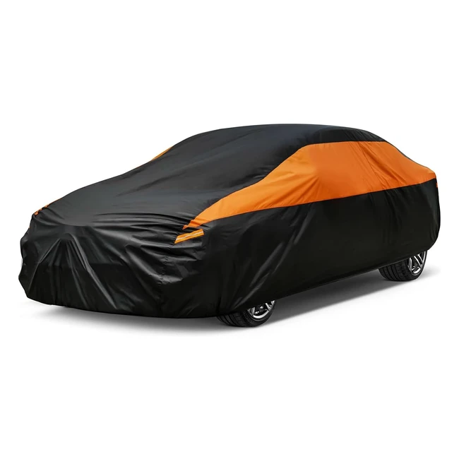 Gunhyi Car Cover - Waterproof, Breathable, UV Protection - Universal Fit - Tesla Model 3, Audi A5/A4, BMW 3 Series, Mercedes C Class, and More - 470 to 490cm