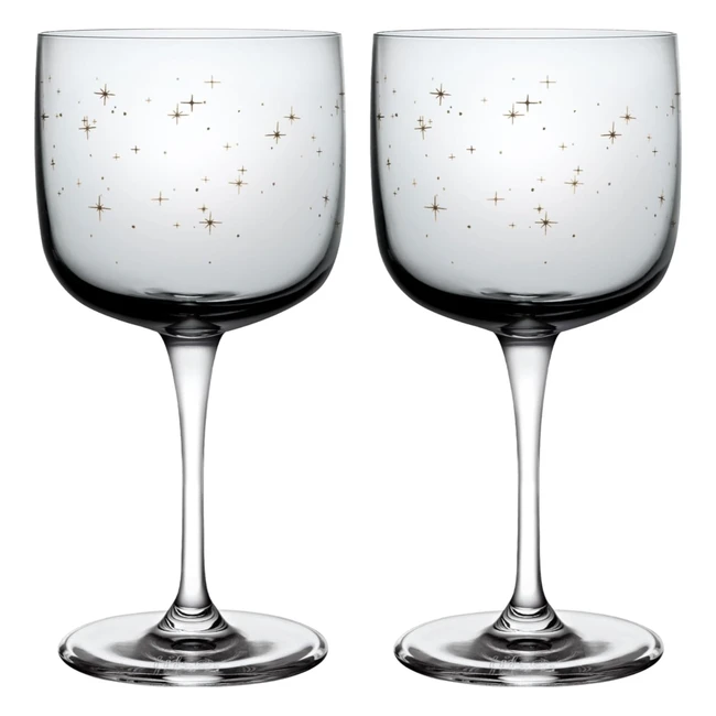 Villeroy & Boch Winter Glow Weingläser Set 2 Stück Kristallglas mit moderner Dekoration für Weihnachten