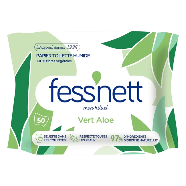 Papel Higiénico Fessnett Aloe Vera - 50 Unidades | Frescor y Suavidad