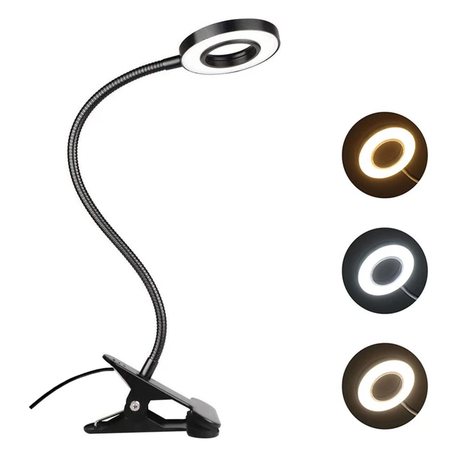Akynite Clip On Clamp Light - 3 Colors 10 Dimmable Brightness 48 LED Tattoo La