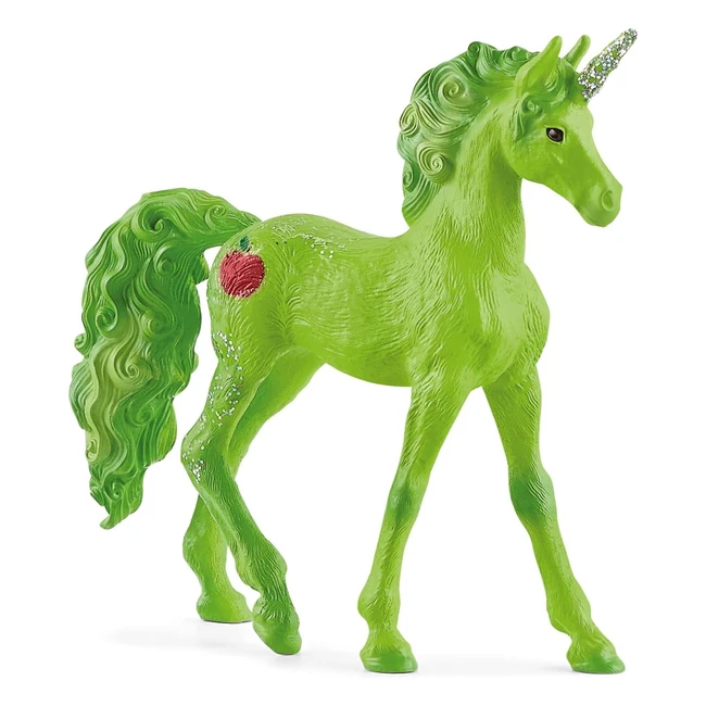 Schleich Bayala Unicorn Apple - Puledro di Unicorno con Tatuaggio a Forma di Mela