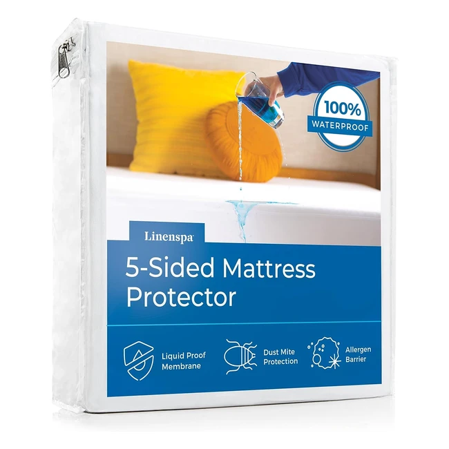 Linenspa Waterproof Mattress Protector - Vinyl Free - King - Next Level Protection