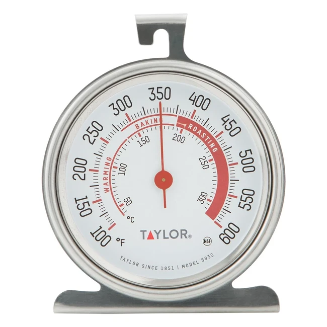 Taylor Classic Series Large Dial Oven Thermometer - Fast & Accurate Readings