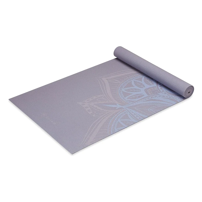 Gaiam Yoga Mat - Premium 5mm Print, Non-Slip, Extra Thick - Ideal for Yoga, Pilates, and Floor Workouts