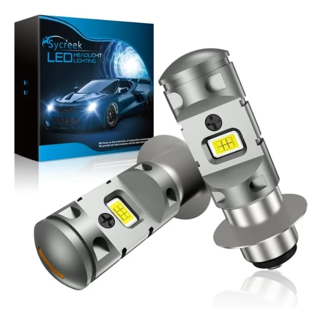 Ampoule LED de phare de moto Sycreek P15D H6M 30W 2200LM 6000K