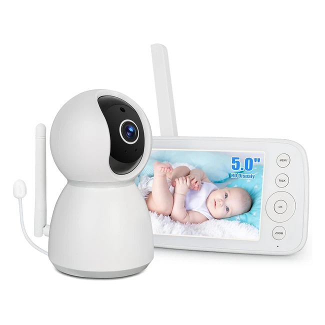 Babyphone Camra PTZ 360 Vision Nocturne Communication Bidirectionnelle - W