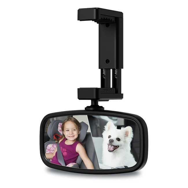 Miroir Auto BBSRGLABLE 360 - Rétroviseur Bébé Incassable - Sécurité Sièges Arrière