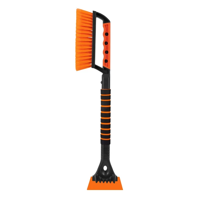 Beeway Ice Scraper with Snow Brush 2in1 - Car Essentials for Winter - Wide 13cm 