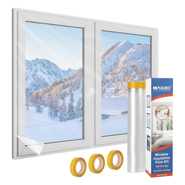 Magzo Window Insulation Kit - Save Energy  Stay Warm - 16m x 10m Roll
