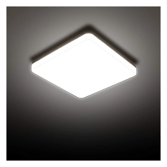Sunzos LED Ceiling Light 24W Daylight White 6500K 2160lm - Energy Saving High B