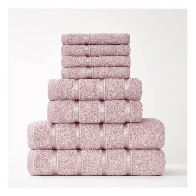Luxury Blush Pink Towel Bale Set - GC Gaveno Cavailia - 8 Piece - Quick Dry & Highly Absorbent